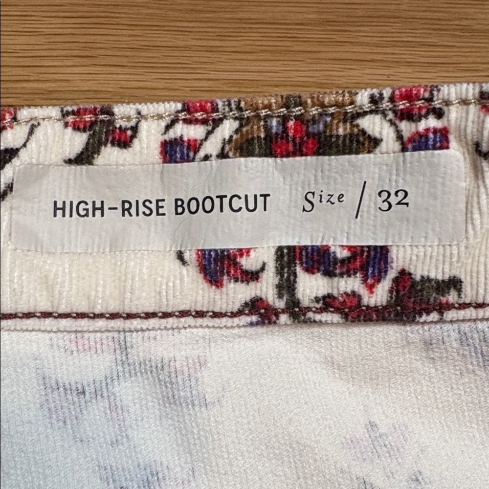 Pilcro and the Letterpress by Anthropologie Corduroy Bootcut Pants Women’s 32 - Picture 3 of 16